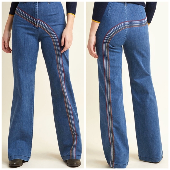 modcloth rainbow jeans